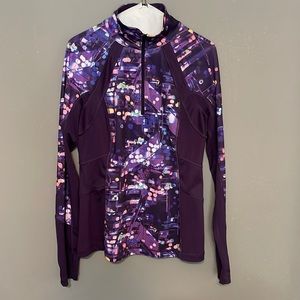 Tek Gear Dry Tek. Medium. purple long sleeved quarter zip